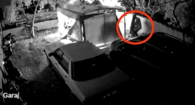 Eski eşinin otomobilini kundakladı... Önce kameraya sonra polise yakalandı