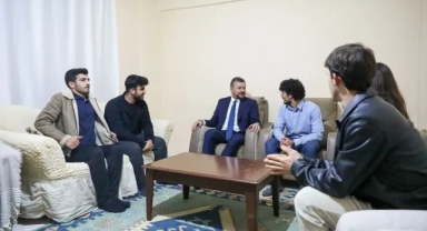 Başkan Duman’dan öğrenci evine ziyaret