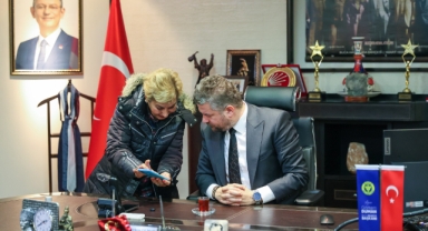 Başkan Duman makamının kapısını Bucalı kadınlara açtı