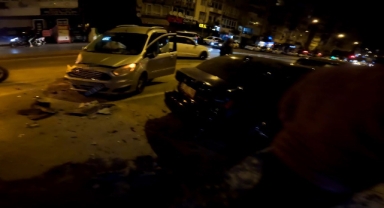 Alkollü genç, babasının kurum otomobilini kaçırdı... 5 araca birden çarptı