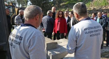 Karşıyaka’nın yeni hayvan barınağı için ilk kazma vuruldu