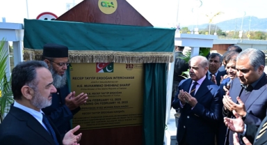 Pakistan'da Cumhurbaşkanı Erdoğan'ın adının verildiği kavşak açıldı