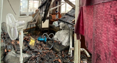 Sobadan çıkan yangın evi küle çevirdi