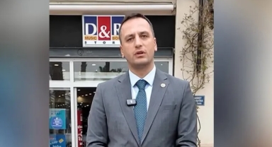 Başkan Eşki’den mağaza önünde 'boykot' mesajı