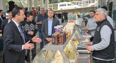 Başkan Eşki’den pazaryeri ziyareti
