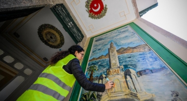 Ay Yıldızlı Konak’ta restorasyon tamamlanıyor... Tarihi doku gün yüzüne çıktı!