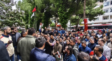 Gaziemir’de habersiz TİS… Güvenlik güçleri müdahale etti!