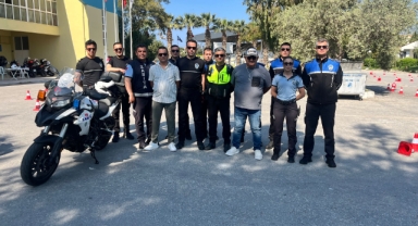 Kuşadası'nda zabıtalara güvenli ve ileri sürüş eğitimi