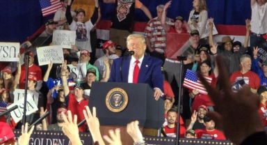 Trump, başkanlığının 100. gününü Michigan’da kutladı