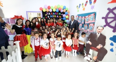 Yiğit, anaokulu öğrencilerinin 23 Nisan coşkusuna ortak oldu