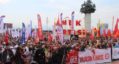 İzmir'de coşkulu 1 Mayıs kutlaması!