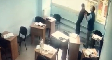 Kurs merkezinde dehşet anları... Sınıfa girip öğrenciye saldırdı
