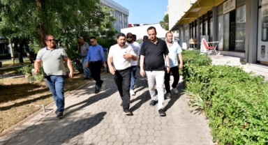 Başkan Eşki’den Fincancılar Çarşısı ziyareti