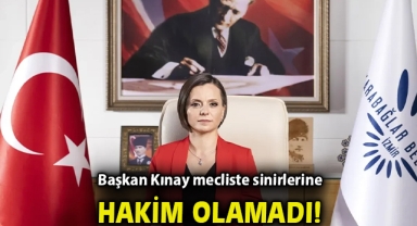 Başkan Kınay mecliste sinirlerine hakim olamadı!