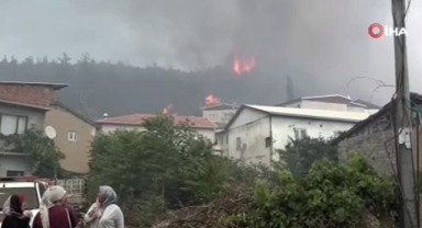 Bursa’da orman yangını köydeki evlere sıçradı!