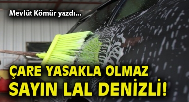 Çare yasakla olmaz Sayın Lal Denizli!