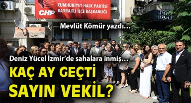 Deniz Yücel İzmir'de sahalara inmiş… Kaç ay geçti Sayın Vekil?