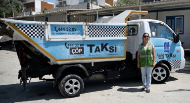 Gamze Soykan Topal, Kuşadası’nın temizliği için direksiyon başında
