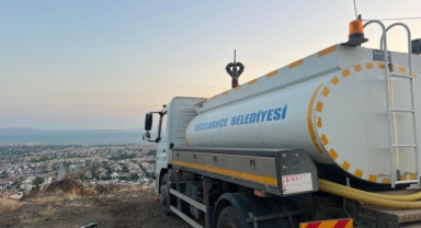 Güzelbahçe'de yangın teyakkuzu