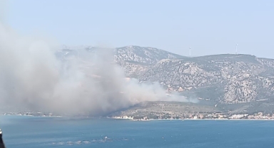 Kabus geri döndü... Karaburun'da orman yangını!