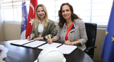 Karşıyaka'da ‘Beyaz Baretli Kadınlar’ için örnek iş birliği