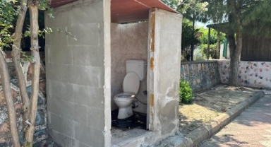 Kınık'ta utanç veren 'tuvalet'!