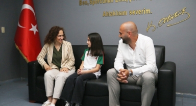 Küçük başkanın hayali gerçek oldu