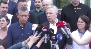 Özel ve Yavaş Ferdi Zeyrek'in bulunduğu hastaneyi ziyaret etti