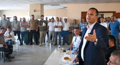 Başkan Eşki'den alev savaşçılarına teşekkür ziyareti