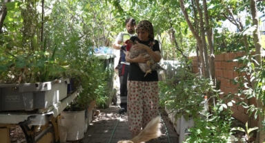 Büyükşehir ekipleri kurtarmıştı... Gözyaşları sevince dönüştü.