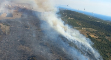 Çeşme ve Ödemiş'te orman yangınları devam ediyor!
