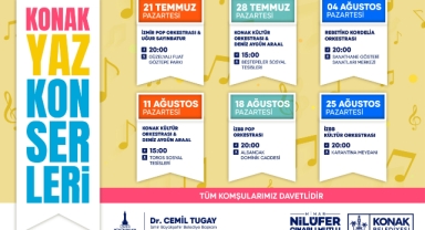 Konak Yaz Konserleri başlıyor
