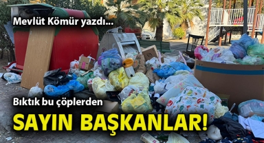 Bıktık bu çöplerden sayın başkanlar!
