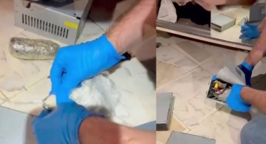 Bilgisayar fanı içerisinden uyuşturucu fışkırdı!