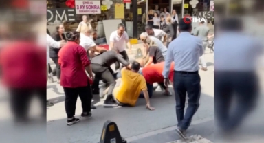 Cadde ortası bir anda boks ringine döndü