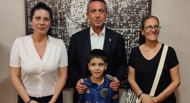 Fenerbahçe, lösemi hastası İzmirli Rüzgar’ı stadyumda ağırladı
