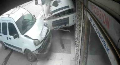 Freni boşalan arazöz ortalığı savaş alanına çevirdi!