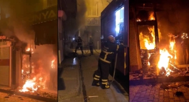 Giyim mağazasına molotofkokteyli saldırı!