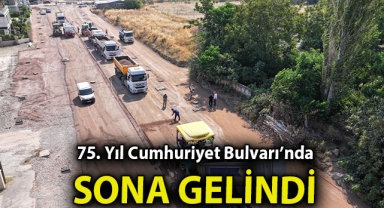 Güzelbahçe 75. Yıl Cumhuriyet Bulvarı’nda sona gelindi