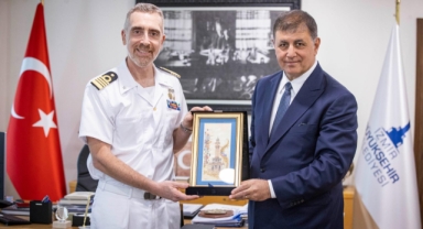 İtalyan Donanması heyetinden Başkan Tugay’a ziyaret 