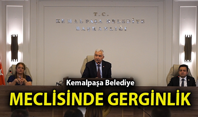 Kemalpaşa Belediye meclisinde gerginlik!