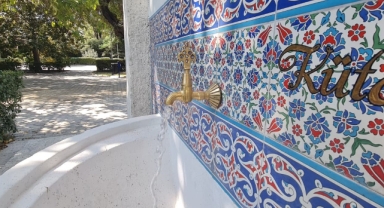 Kültürpark'ın tarihi çeşmesi 94'üncü İEF'ye hazır