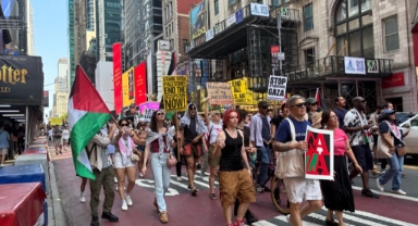 New York’ta on binlerce kişilik İsrail protestosu