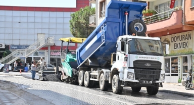 Soma’da sıcak asfalt çalışmaları tamam