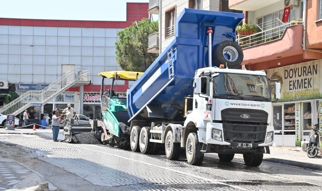 Soma’da sıcak asfalt çalışmaları tamam