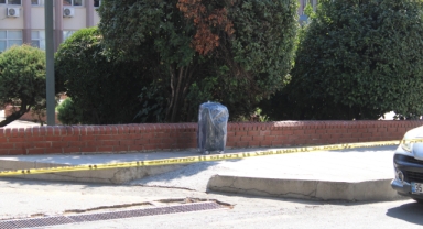 Adliye otoparkında şüpheli valiz paniği!