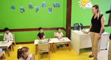 Başkan Mutlu, Oyun Evi’nin minikleriyle buluştu