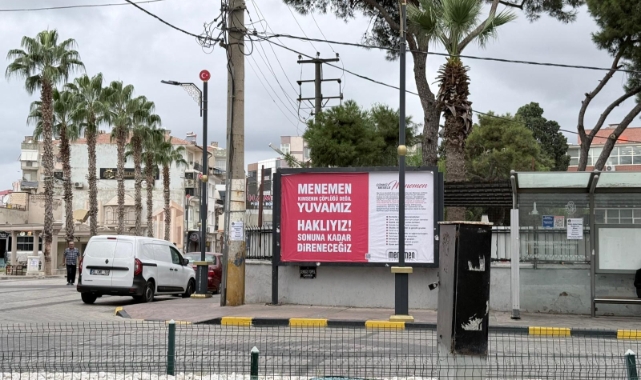 Menemen Belediyesi'nden çöp tesisine karşı billboardlu direniş!