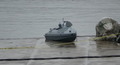 Menşei belirsiz bir insansız deniz aracı Trabzon’un Çarşıbaşı açıklarında bulundu