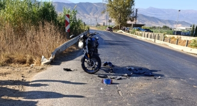 Ödemiş’te kamyonet ile motosiklet çarpıştı: 1 ağır yaralı